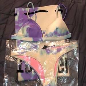 Triangl Swimwear bikini and bag